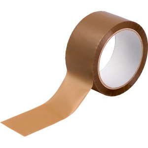 Barna LUX csomagolószalag, 66 m x 50 mm, kartondobozok lezárásához.