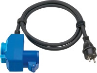 Lakókocsi-hosszabbítókábel 1 x CEE 16 A 1,5 m IP44 Fekete-kék