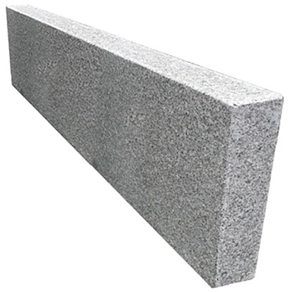 Gránit szegélykő szürke minden oldalon lángolt 6 cm x 18 cm x 100 cm