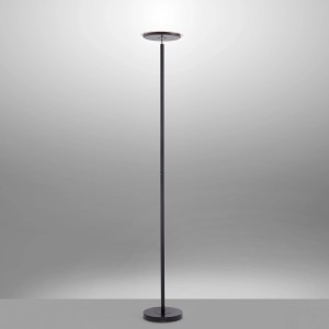 Fekete Just Light Hans állólámpa, 181 cm magas, dimmelhető.