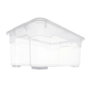 Átlátszó OBI Allzweckbox Santos XXS, 15x26x17,5 cm, 4,5 l. Ideális tároláshoz.