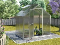 Vitavia melegház Triton 2500 légkamrás lemez 6 mm alu fényes 2,6 nm alappal