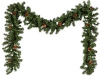 Lohja műfenyő girland 2,7 m tobozokkal zöld