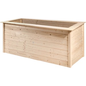 Természetes Weka Herba magaságy lucfenyőből, 205x80x81cm, ideális zöldségekhez és fűszernövényekhez.