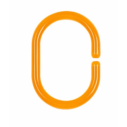 Spirella C-Minor zuhanyfüggönygyűrű műanyag átlátszó Clear Orange
