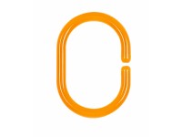 Spirella C-Minor zuhanyfüggönygyűrű műanyag átlátszó Clear Orange Spirella C-Minor zuhanyfüggönygyűrű műanyag átlátszó Clear Orange