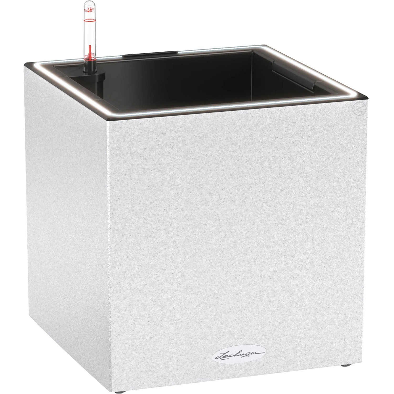 LECHUZA CANTO Stone 30 laag kwartswit 13707