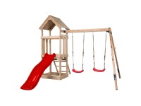 Swing King Noa játszótorony 234 cm x 265 cm x 280 cm piros FSC Swing King Noa játszótorony 234 cm x 265 cm x 280 cm piros FSC