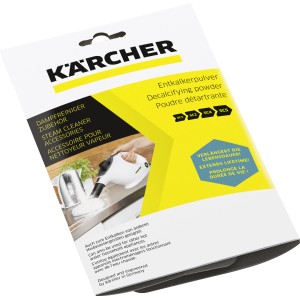 Kärcher vízkőoldó por gőztisztítókhoz és forróvíz-készülékekhez, meghosszabbítja az élettartamot.