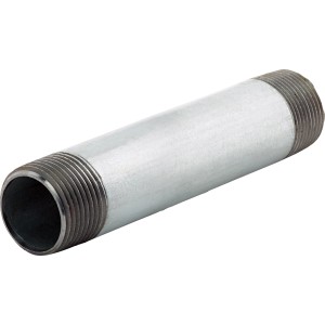 Temperöntvény fitting, 33,3 mm (R 1) x 150 mm, horganyzott, külső menettel.