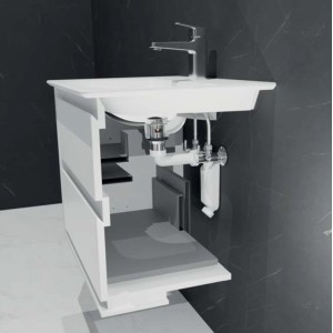 Alca Helytakarékos mosdószifon DN32 5/4" hollanderrel A43S-DN32