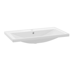 NANU Kerámia beépíthető mosdó 81 cm x 4 cm x 46 cm fehér