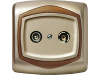 Mentavill TV-csatlakozó Ton átmenő szatén