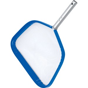 Bestway AquaScoop Deluxe medenceháló kék kerettel és ezüst fogantyúval.