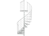 Minka csigalépcső Milano fehér átmérő 120 cm szintmagasság max. 300 cm