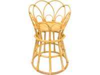 Rattan virágállvány 65 cm x 35 cm x 35 cm természetes színű