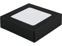 Rábalux Shaun 2 beltéri mennyezeti ráépíthető lámpa négyzetes fekete LED 7W