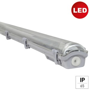 Szürke E2 Elektro LED Classic M 18W nedves helyiségbe való lámpatest, ideális fürdőszobákba és pincékbe.