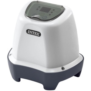Intex Krystal Clear QS200 sós vízrendszer, fehér medence sós vízkezelő kijelzővel.