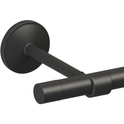 Végzáró függönyrúdhoz 2 db 19 mm henger forma fekete