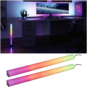 Paulmann LED állólámpa EntertainLED fényoszlop, 2 db-os készlet, 60 cm, színváltással játék- és TV-területhez.