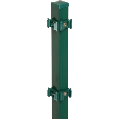 Sarokoszlop rögzítőlapkákkal  260 cm  zöld