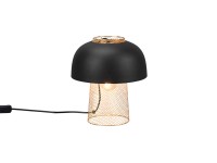 Reality Punch design asztali lámpa 1 izzós fekete matt 25 cm x 25 cm