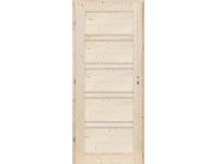 Radex beltéri lucfenyő ajtó VICO tele fabetétes balos 75 cm x 210 cm