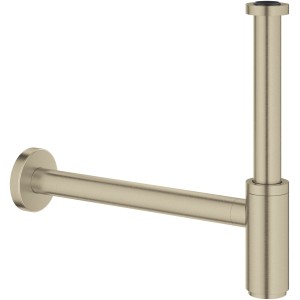 Grohe szifon mosdóhoz, 1 1/4 hüvelyk, szálcsiszolt nikkel, sárgarézből.