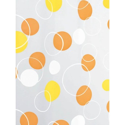 Spirella Bubble zuhanyfüggöny, 180 cm x 200 cm, narancssárga