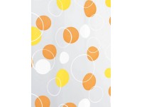 Spirella Bubble zuhanyfüggöny, 180 cm x 200 cm, narancssárga