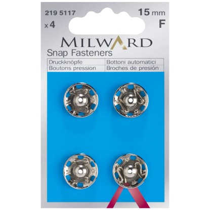 Patent sárgaréz ezüst színű 15 mm