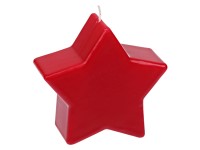 Steinhart lapos csillag alakú gyertya 10,5 cm x 11,5 cm x 5 cm rubin