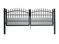 Kétszárnyú dekor-kapu Avignon bebetonozható 300 cm x 110 cm antracit