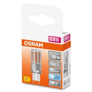Osram G9 LED lámpa, 4.8W, Cool White. Kompakt LED fényforrás G9 foglalatokhoz.