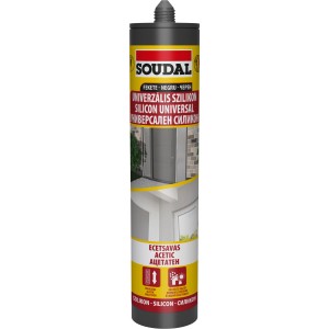 Univerzális szilikon Soudal fekete 280 ml