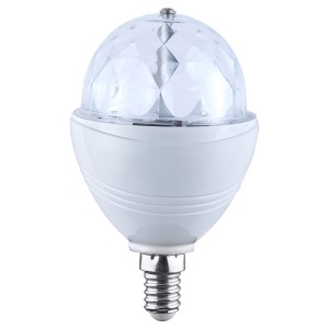 LED diszkó izzó (3W) E14 foglalattal a parti hangulathoz.