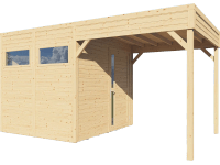 Bertilo Cubus 2 Lounge kerti faház natúr 449 cm x 234 cm FSC® Bertilo Cubus 2 Lounge kerti faház natúr 449 cm x 234 cm FSC®