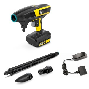 Kärcher KHB 6 Battery Set akkumulátoros közepes nyomású mosó tartozékokkal és akkumulátorral.