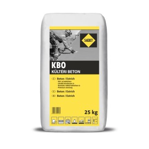 Sakret KBO kültéri beton, 25 kg-os zsák. Vakolatok kültéri használatra.