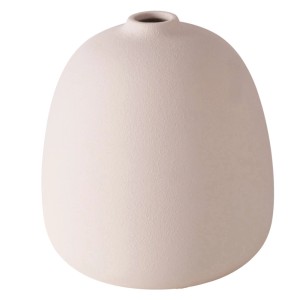 Bézs Boltze Home Nomia váza, Ø 18 cm, kőedény, modern dekorációs elem beltérre.