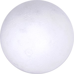 Fehér polisztirol félgömbök (2 darab, 15 cm) kézműveskedéshez és dekoráláshoz.