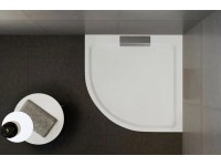 PETRA Zuhanytálca íves öntött márvány 90x90x3,5 cm