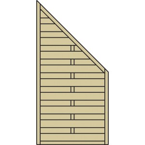 Hamburg kerítés elem, nyomás alatt impregnált, 180x90 cm, fa szerkezet, kerthez és teraszhoz.