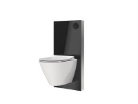 Cersanit Integra fali wc szerelő modul fekete üveg