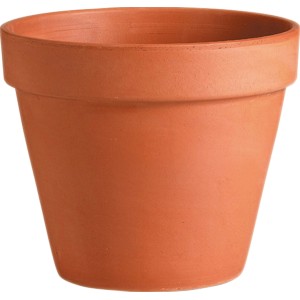 Deroma Standard terrakotta virágcserép, Ø 5 cm, klasszikus beltéri és kültéri használatra.