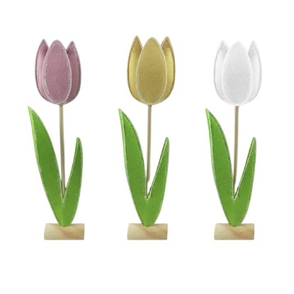 Boltze dekoráció Tulip 3-féle változatban 58 cm x 6 cm x 13 cm tarka