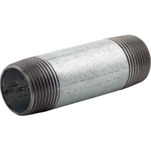 Horganyzott temperöntvény fitting, 33,3 mm (R 1) x 100 mm, külső menettel csőcsatlakozásokhoz.