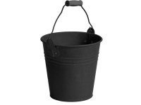 M Collections Vintage cink vödör 16 cm x 14 cm Fekete vödör