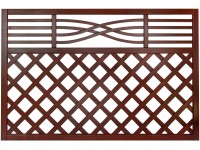 Malaga rácsos kerítéselem 120 cm x 180 cm barna